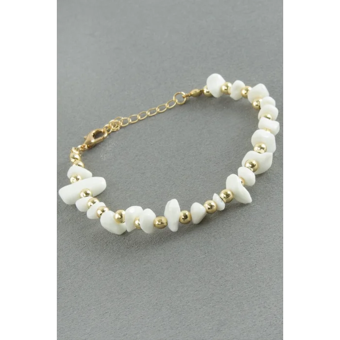 BUĞZ Sedef Kırık Doğaltaş Bileklik