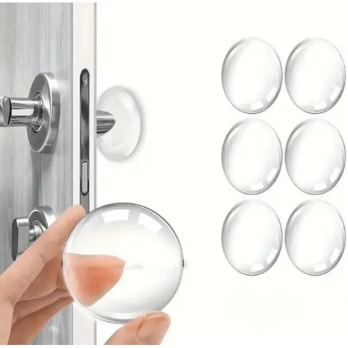  Şeffaf  Silikon Mobilya ve Kapı Durdurucu Darbe Pedi 6 lı