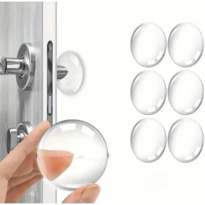 BUĞZ Şeffaf Silikon Mobilya ve Kapı Durdurucu Darbe Pedi 6lı Set