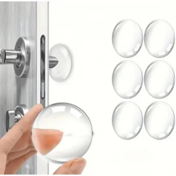 BUĞZ Şeffaf Silikon Mobilya ve Kapı Durdurucu Darbe Pedi 6lı Set