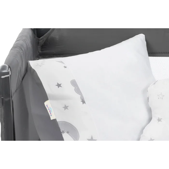 BUĞZ Sema Baby 6 Parça Lüks Park Yatak Bebek Uyku Seti - Moon