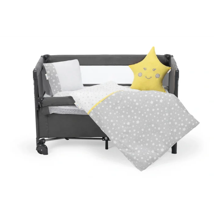 BUĞZ Sema Baby 6 Parça Lüks Park Yatak Bebek Uyku Seti - Yıldızlı Geceler