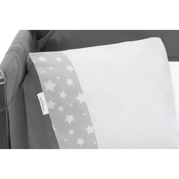 BUĞZ Sema Baby 6 Parça Lüks Park Yatak Bebek Uyku Seti - Yıldızlı Geceler