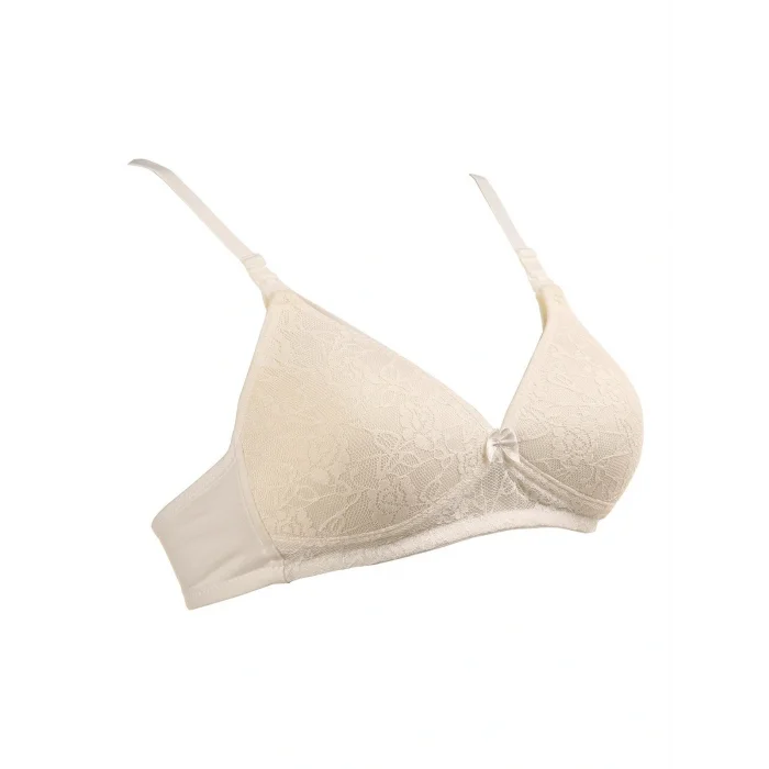 BUĞZ Sema Baby Dantelli Emzirme Sütyen Ekru 90 Beden
