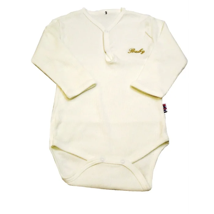 BUĞZ Sema Baby Uzun Kol Kaşkorse Badi (Body) - Ekru 0-6 Ay