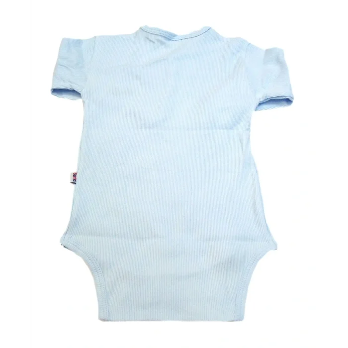 BUĞZ Sema Baby Uzun Kol Kaşkorse Badi (Body) - Mavi  0-6 Ay