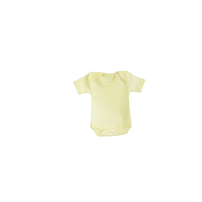 BUĞZ Sema Baby Yarım Kol Badi (Body) 0-3 Ay - Sarı