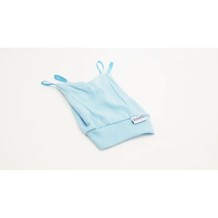 BUĞZ Sema Baby Yenidoğan Kurdelalı Bebek Şapka - Mavi