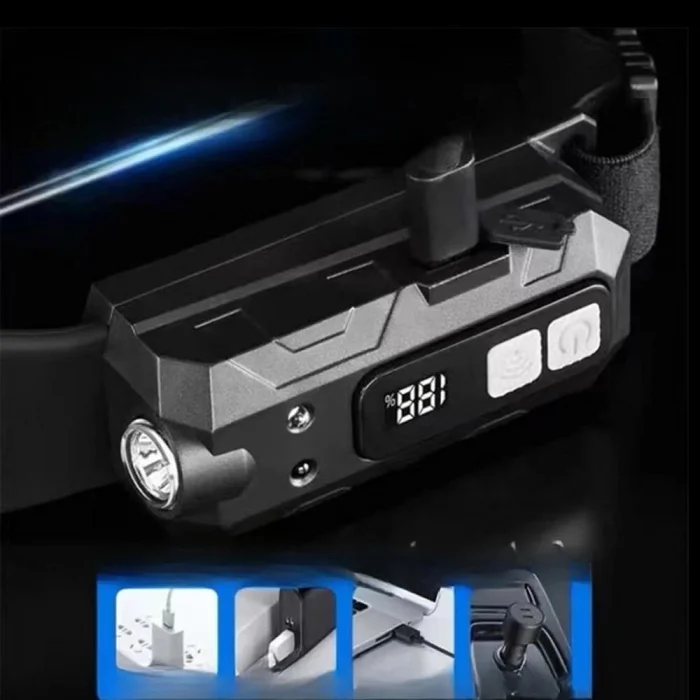 BUĞZ Sensörlü Cob XPG Led Kafa Lambası WT-066