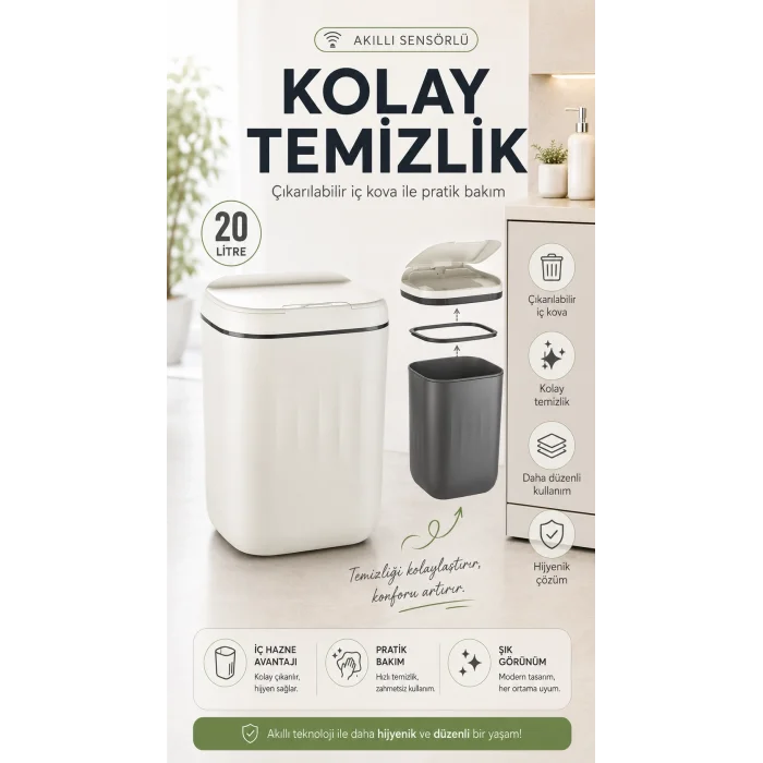 BUĞZ Sensörlü Çöp Kovası