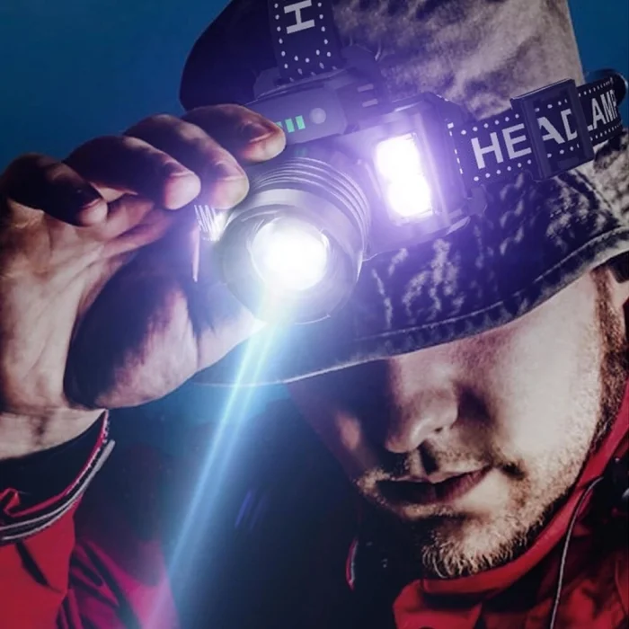 BUĞZ Sensörlü Cree TG Led Şarjlı Kafa Lambası WT-625