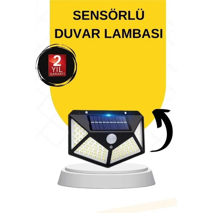 BUĞZ SENSÖRLÜ GÜNEŞ ENERJİLİ DUVAR LAMBASI