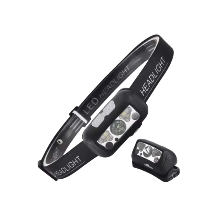 BUĞZ Sensörlü Şarjlı Type-c Şarj Işıklı Kafa Lambası Kamp Lambası