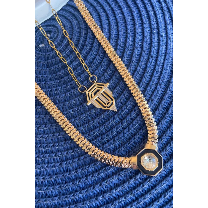 BUĞZ Serenay 2li Çelik Kolye – Kimler Geldi Kimler Geçti -BUĞZ