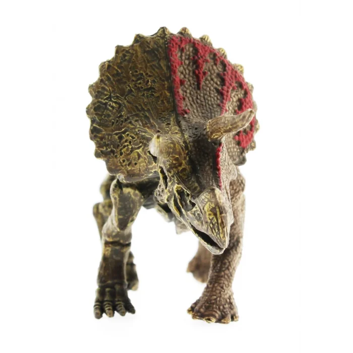 Sert Plastik Dinozor Figürü Triceratops