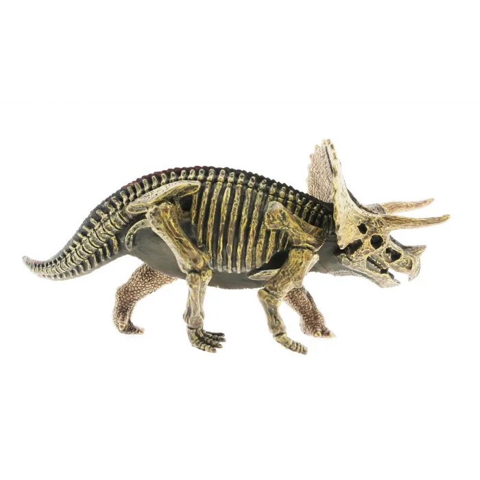  Sert Plastik Dinozor Figürü Triceratops