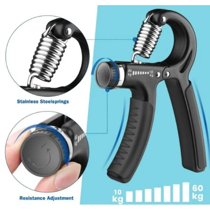 BUĞZ Sertlik Ayarlı El Yayı Ayarlanabilir Bilek Kas Güçlendirme Aleti 10-60 Kg