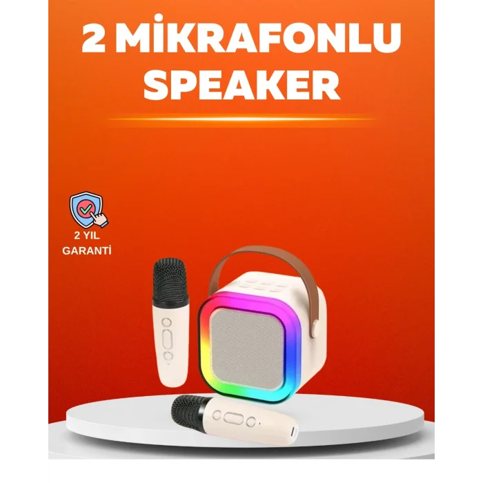 BUĞZ Ses Efektli Mikrofonlu Kablosuz Karaoke Sistemi