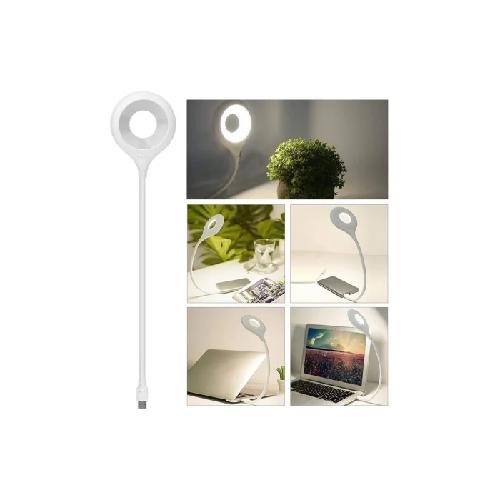 BUĞZ Sesli Komutlu Akıllı Taşınabilir USB LED Lamba Esnek Boyunlu Masa ve Klavye Aydınlatması
