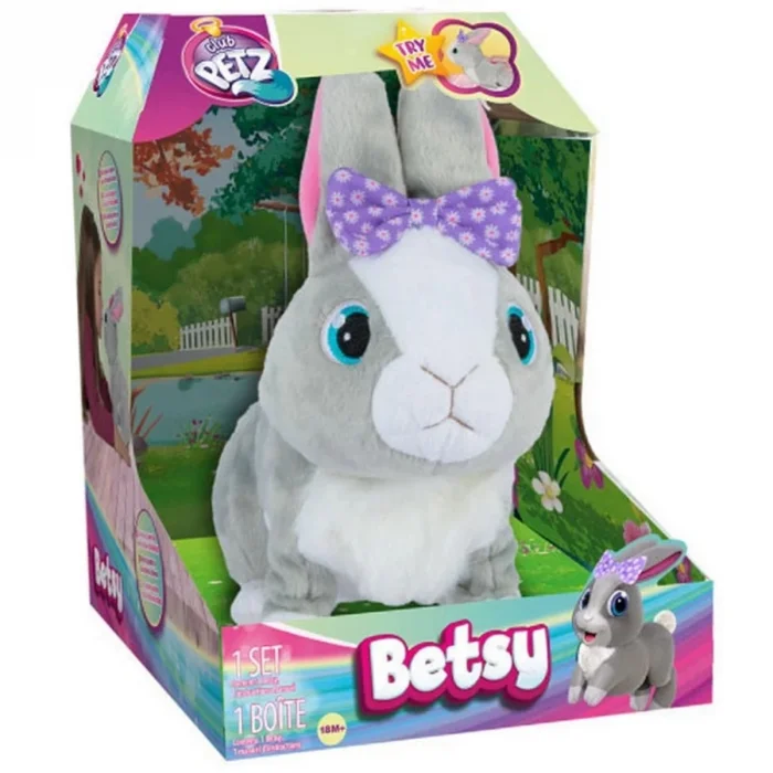  Sesli ve Hareketli Peluş Tavşan Betsy