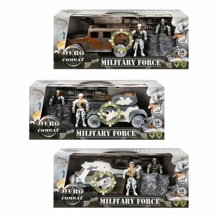  Sesli Ve Işıklı Kar Temalı Askeri Araçlar Oyun Seti -1 adet fiyatıdır