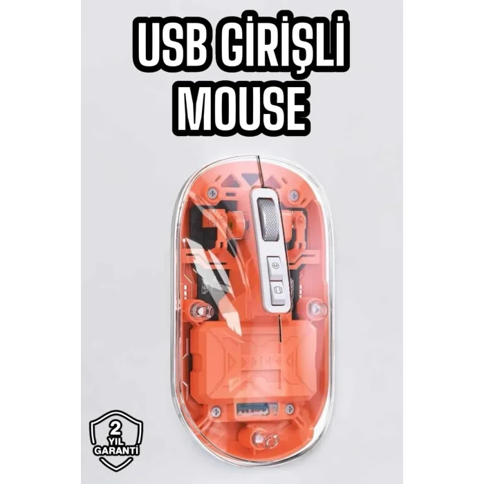  Sessiz Kablosuz USB Girişli Mouse Fare Yüksek Performanslı