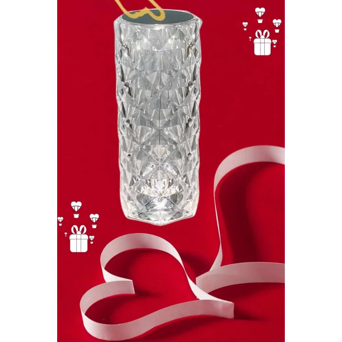 BUĞZ Sevgililer Günü İçin Hediye Kristal Lamba Sevgiliye Hediye USB Şarjlı Gece Lambası (Kopya)