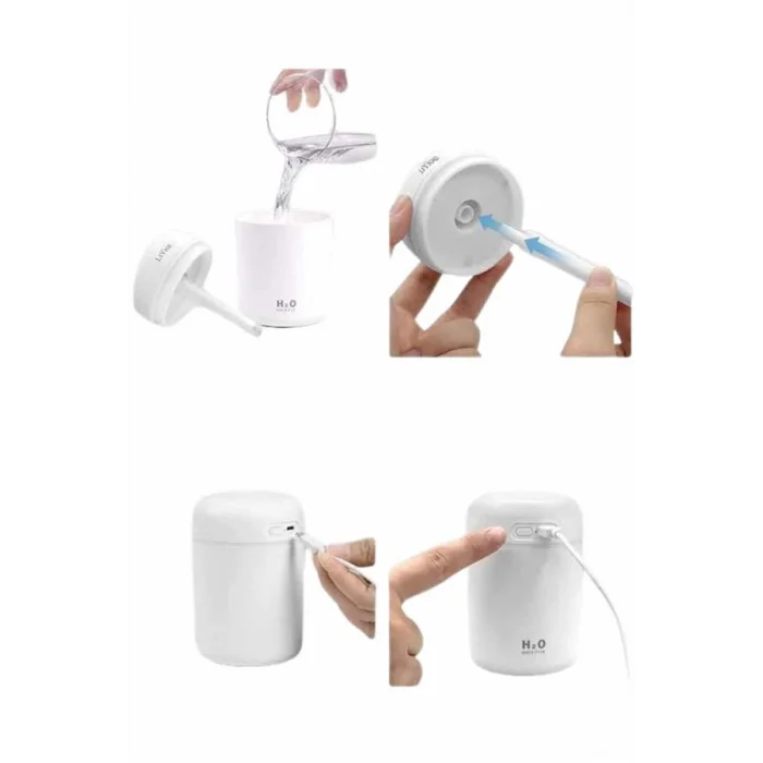 BUĞZ Sevgiliye Hediye Led Işıklı Hava Nemlendirici USB Şarjlı Sevgiliye Özel - Lisinya