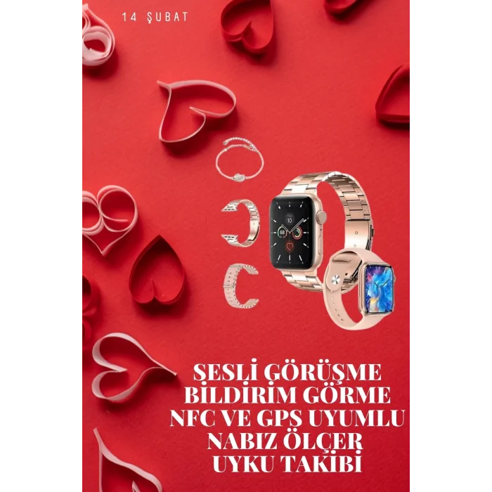  Sevgiliye Özel Yeni Nesil Akıllı Saat Çiftlere Özel Kampanya Çift Saatleri