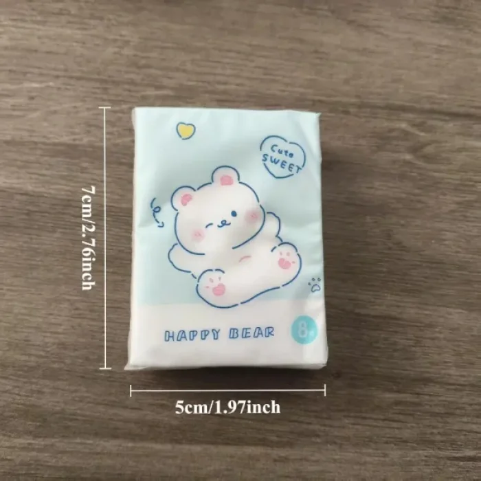 BUĞZ Sevimli Figürlü Çocuk Mendili 9lu Paket