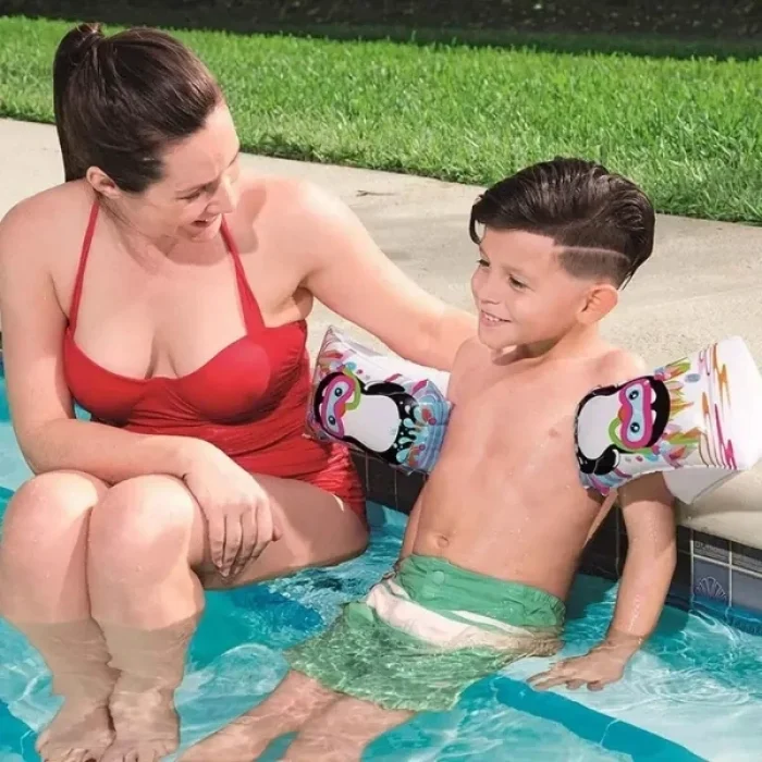 BUĞZ Sevimli Hayvan Desenli Büyük Çocuk Deniz Kolluğu (6-12 Yaş)