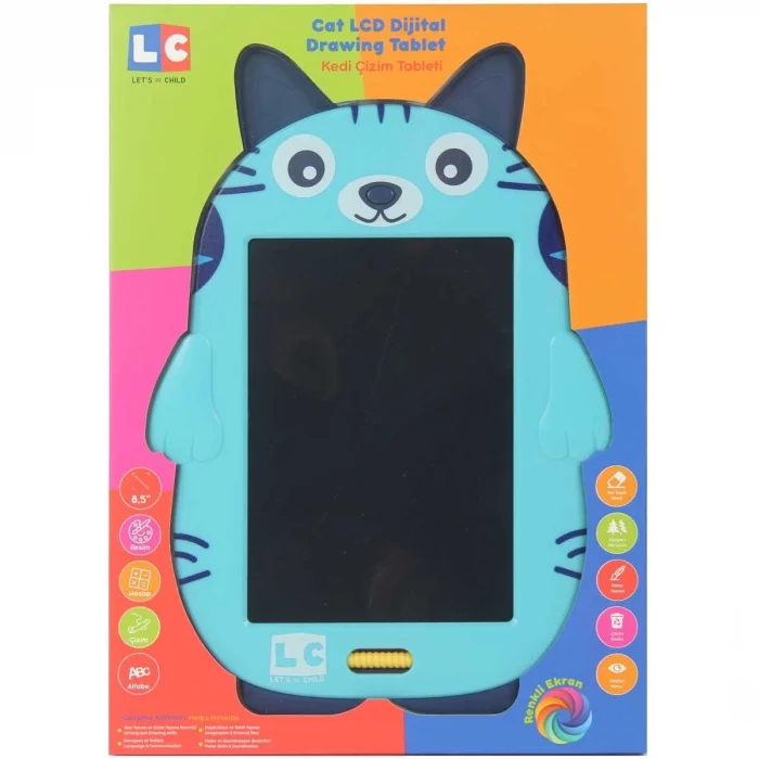 BUĞZ Sevimli Kedi Çizim Tableti 22 cm - -31070