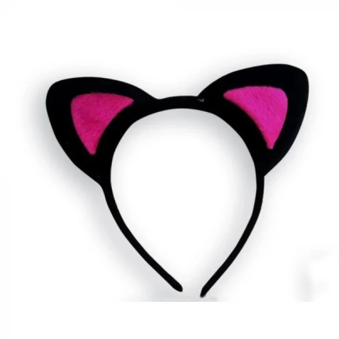 BUĞZ Sevimli Kedi Kulak Pofuduk Kedi Taç Şeker Pembe