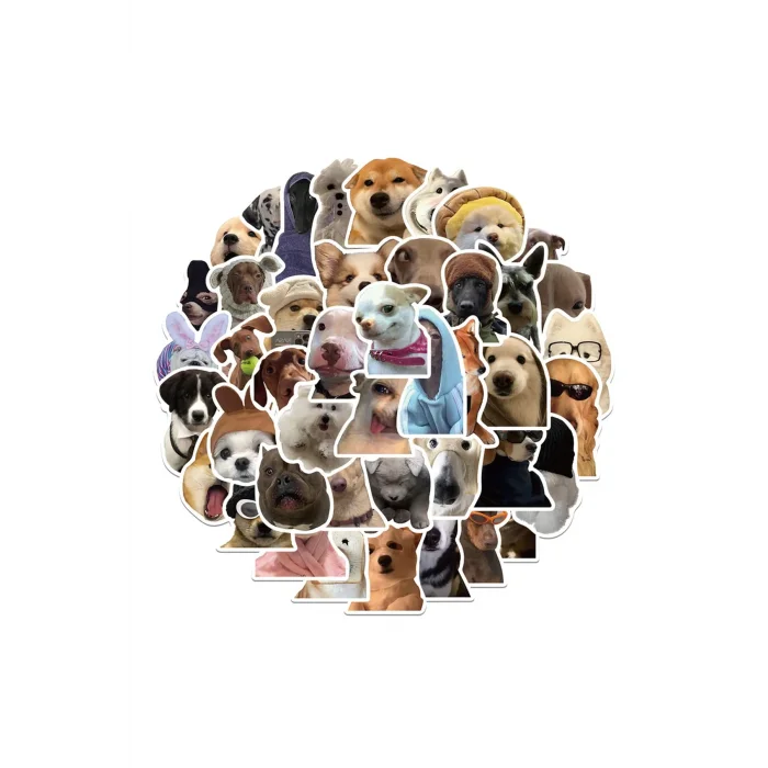 BUĞZ Sevimli Köpek Çıkartmaları Laptop Notebook Tablet Sticker Seti