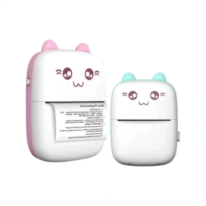 BUĞZ Sevimli Mini Taşınabilir Yazıcı Printer