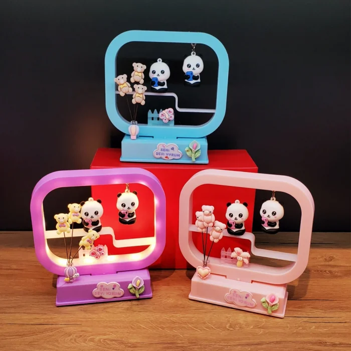 BUĞZ Sevimli Müzikli Panda Dekoratif Işık