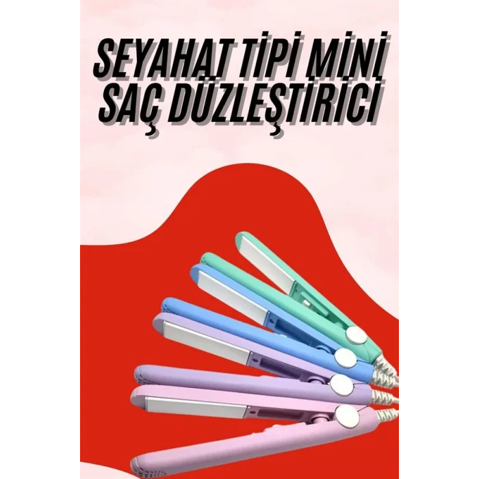 BUĞZ Seyahat Tipi Taşınabilir Saç Düzleştirici Saç Şekillendirici Yüksek Isı Ayarlı - BUĞZ