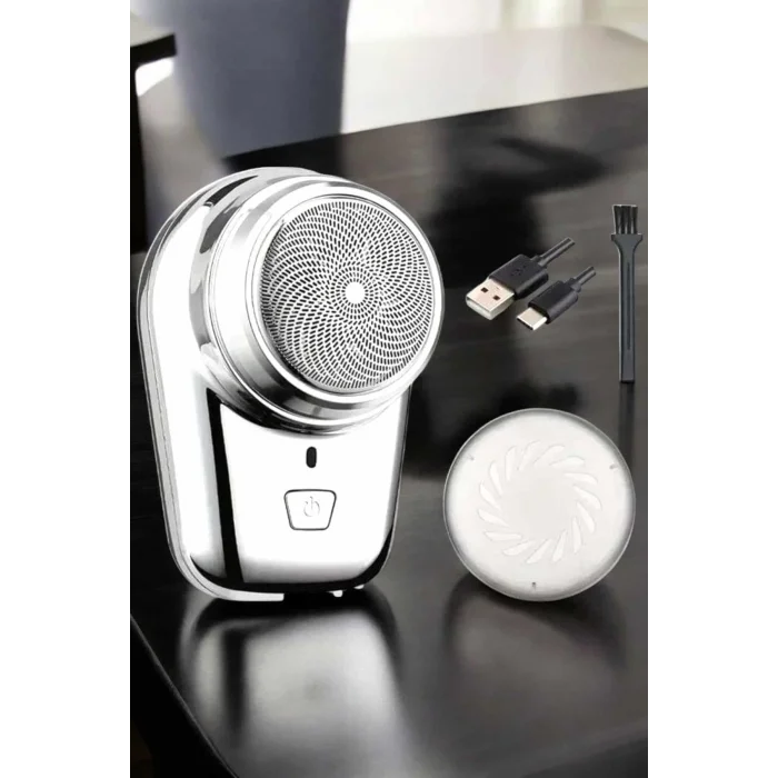  Seyahat Tipi Tıraş Makinesi Taşınabilir Kablosuz Mini Paslanmaz Çelik