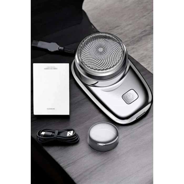  Seyahat Tipi Tıraş Makinesi Taşınabilir Kablosuz Mini Paslanmaz Çelik