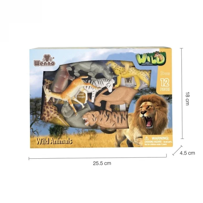 BUĞZ SH-5901-5904 KUTULU 12PCS VAHŞİ VE ÇİFTLİK