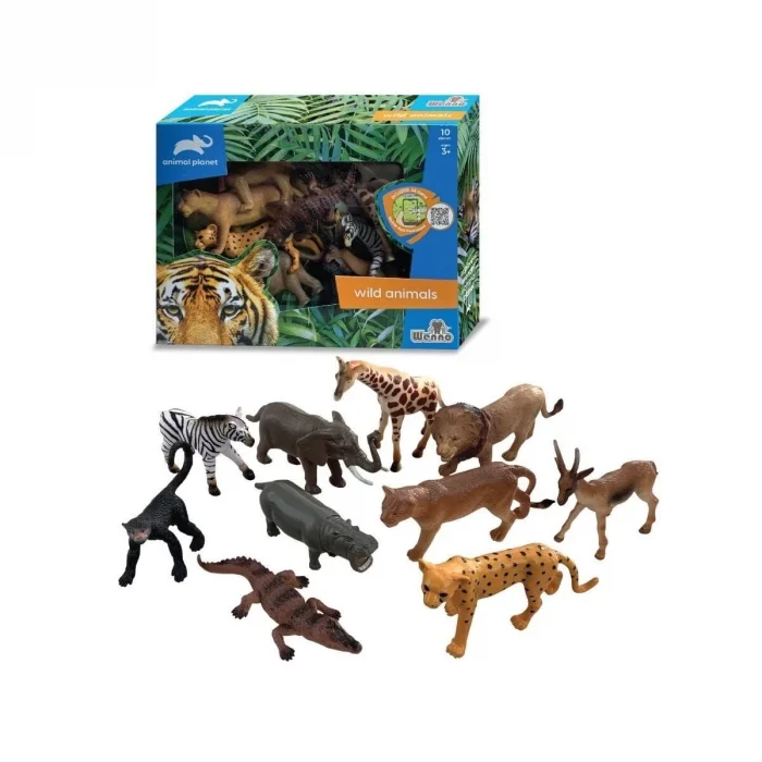  SH-D58011 Vardem Kutulu 10 Parça Vahşı Hayvan Seti