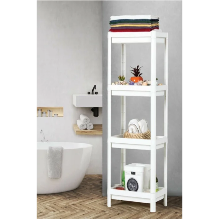 BUĞZ Shelf 3 Katlı  Raf Ünitesi -  Mutfak - Banyo  Depolama Rafı