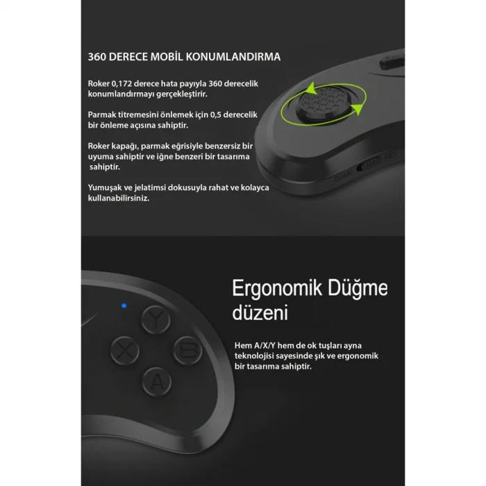 BUĞZ Shinecon Sc-b01 Sanal Gerçeklik Gözlüğü Kumandası - Siyah