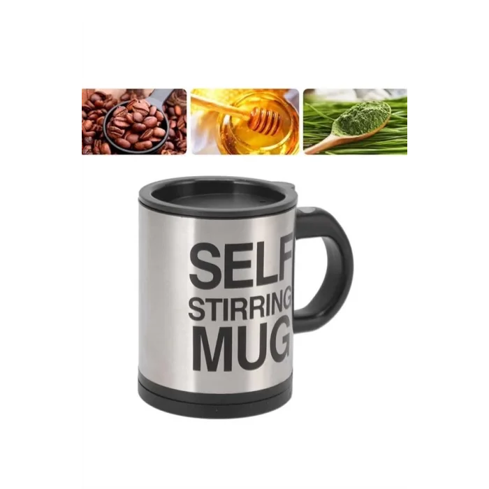 BUĞZ Sıcak Tutan Termos Bardak Kendi Kendini Karıştıran Mikser Kupa