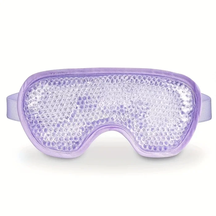 BUĞZ Sıcak Ve Soğuk Boncuklu Buz Jeli Terapi Göz Maskesi (Mor)