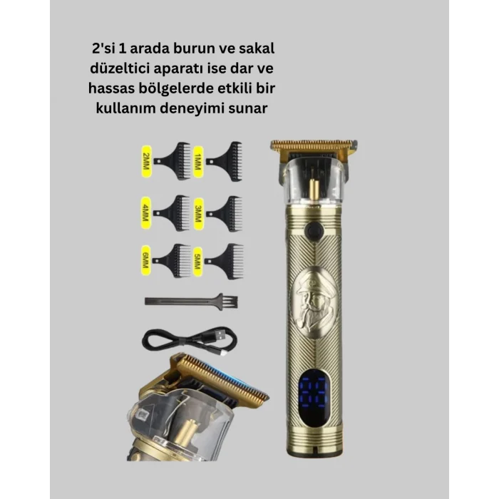  Sıfır Boşluk T Bıçaklı Erkek Bakım Seti – Çok Başlıklı