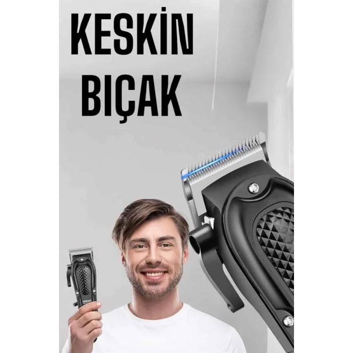  Sıfır Tıraş Makinesi Dijital Göstergeli Paslanmaz Çelik Bıçaklı Taşınabilir