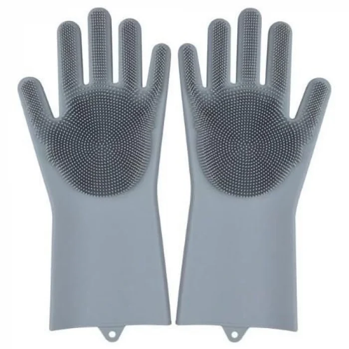  Sihirli Isıya Dayanıklı Silikon Çok Amaçlı Bulaşık Eldiven Fırçası Magic Gloves