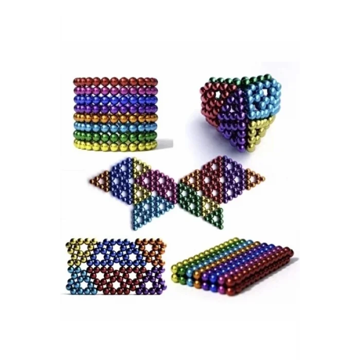 BUĞZ Sihirli Manyetik Toplar Dyum Mıknatıs Küp Bilye 216 Adet Cube Küp Dymium - Lisinya