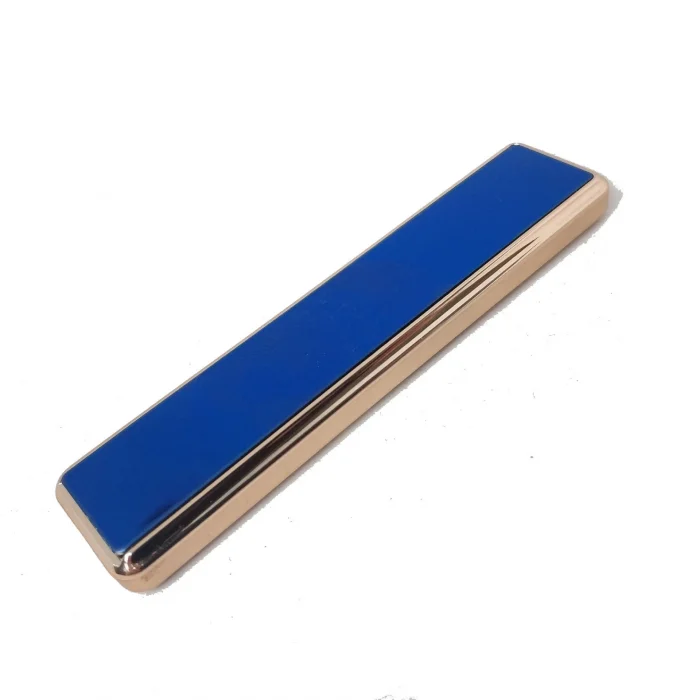 BUĞZ Şık Görünümlü Usb Şarjlı Rezistanslı İnce Slim Metal Çakmak (mavi)
